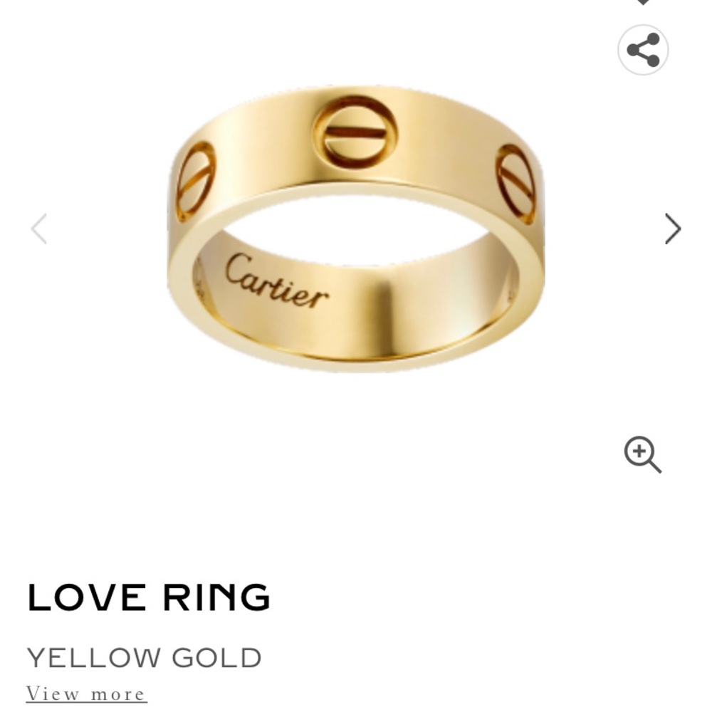 Yellow gold Cartier ring